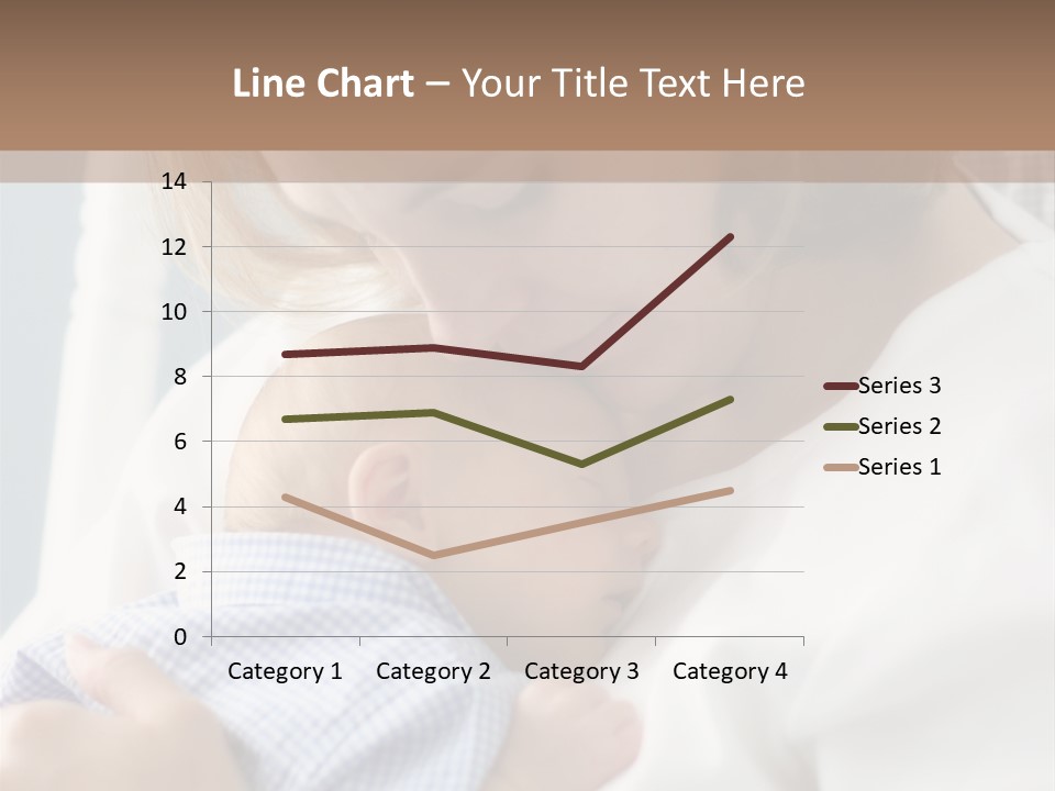A Green Leaf Isolated On White Background PowerPoint Template