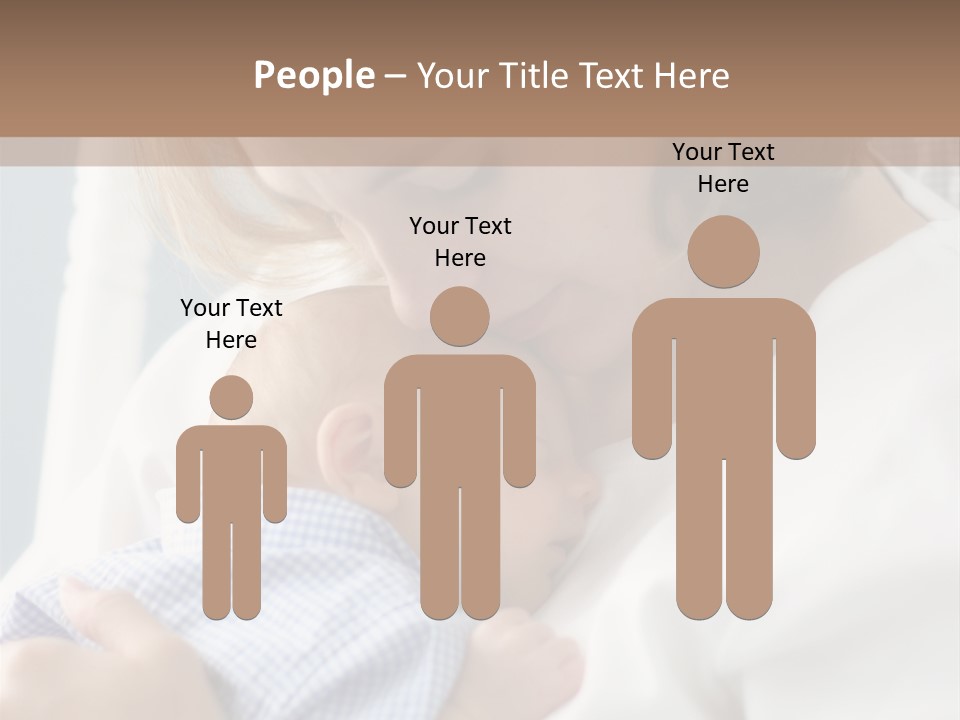 A Green Leaf Isolated On White Background PowerPoint Template