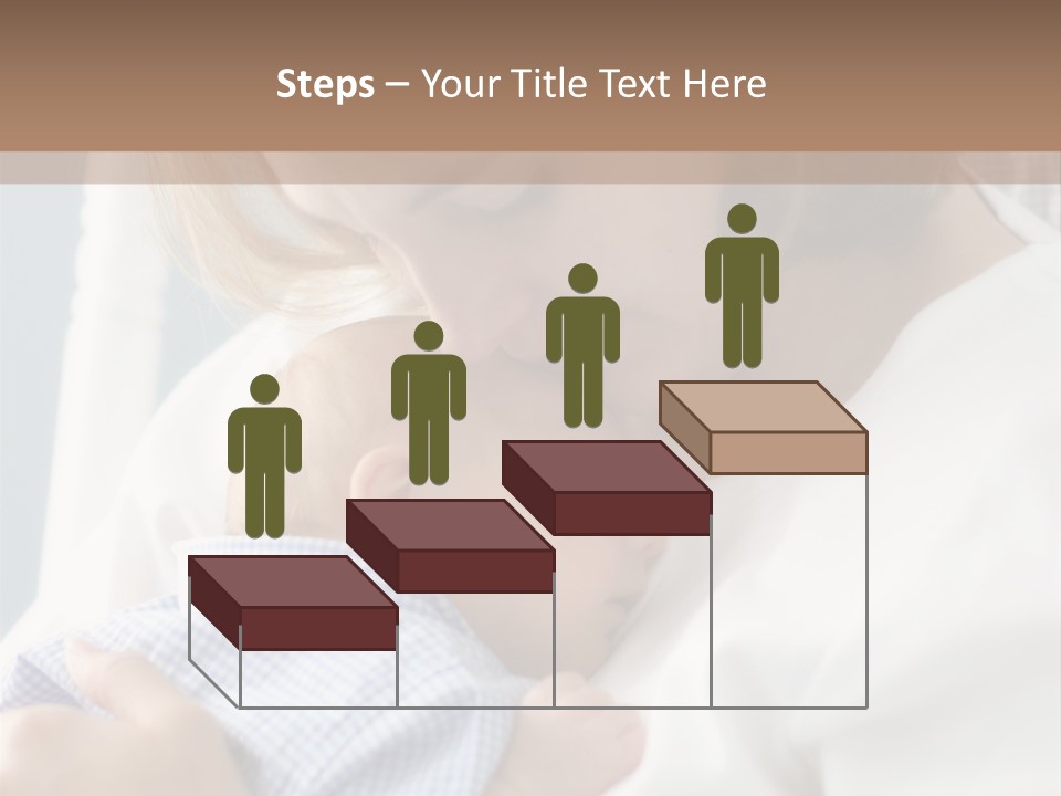 A Green Leaf Isolated On White Background PowerPoint Template