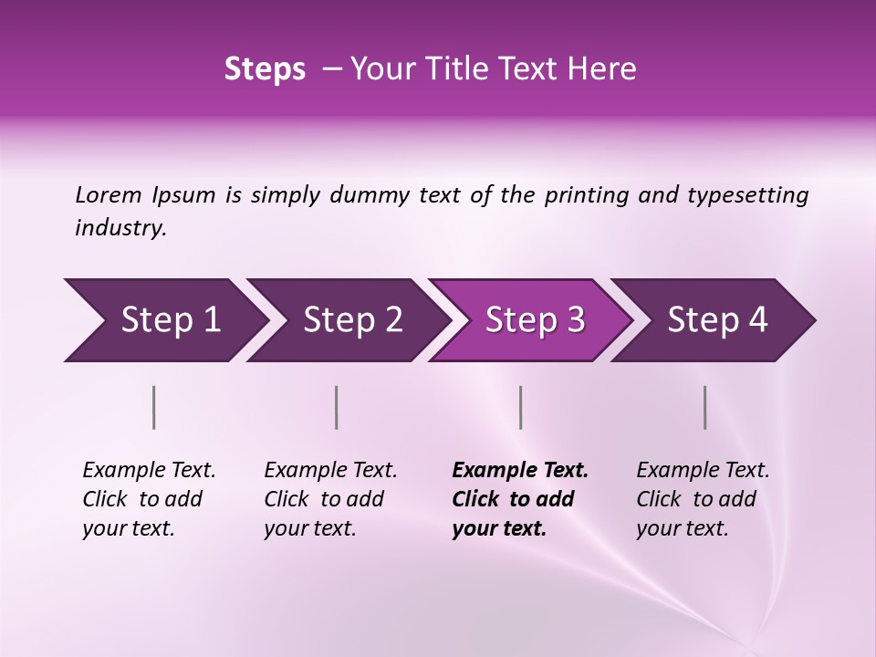 A Purple And White Background With The Words Name Of Presentation PowerPoint Template