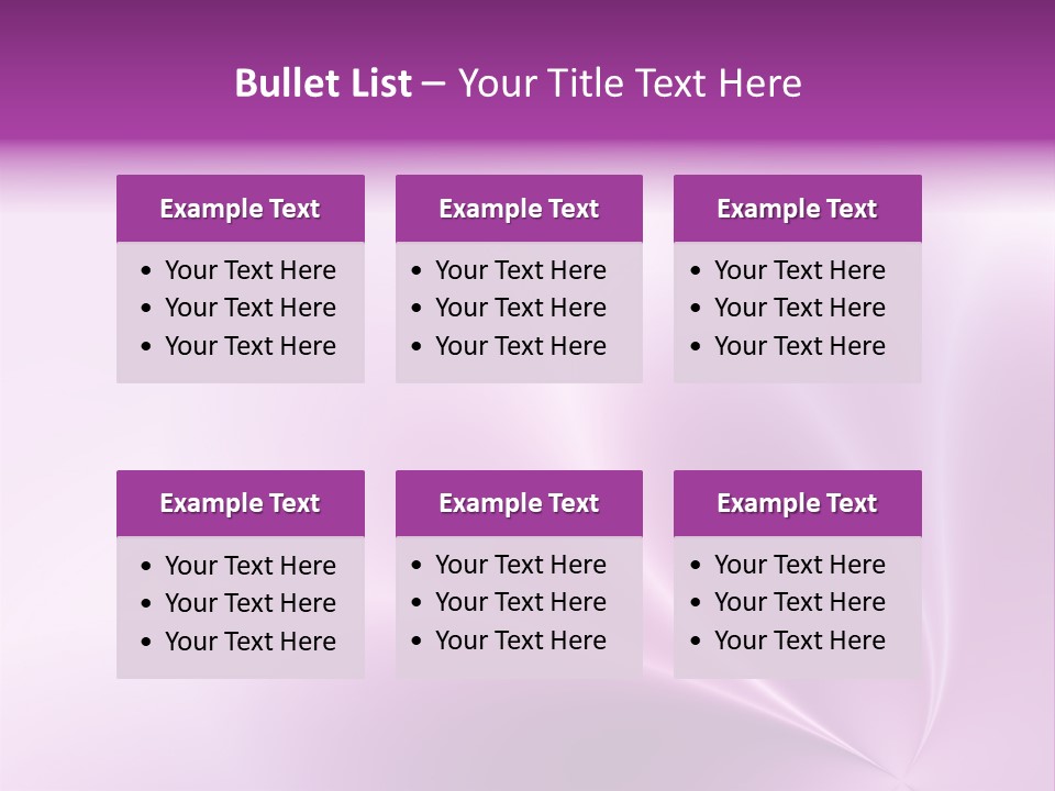 A Purple And White Background With The Words Name Of Presentation PowerPoint Template