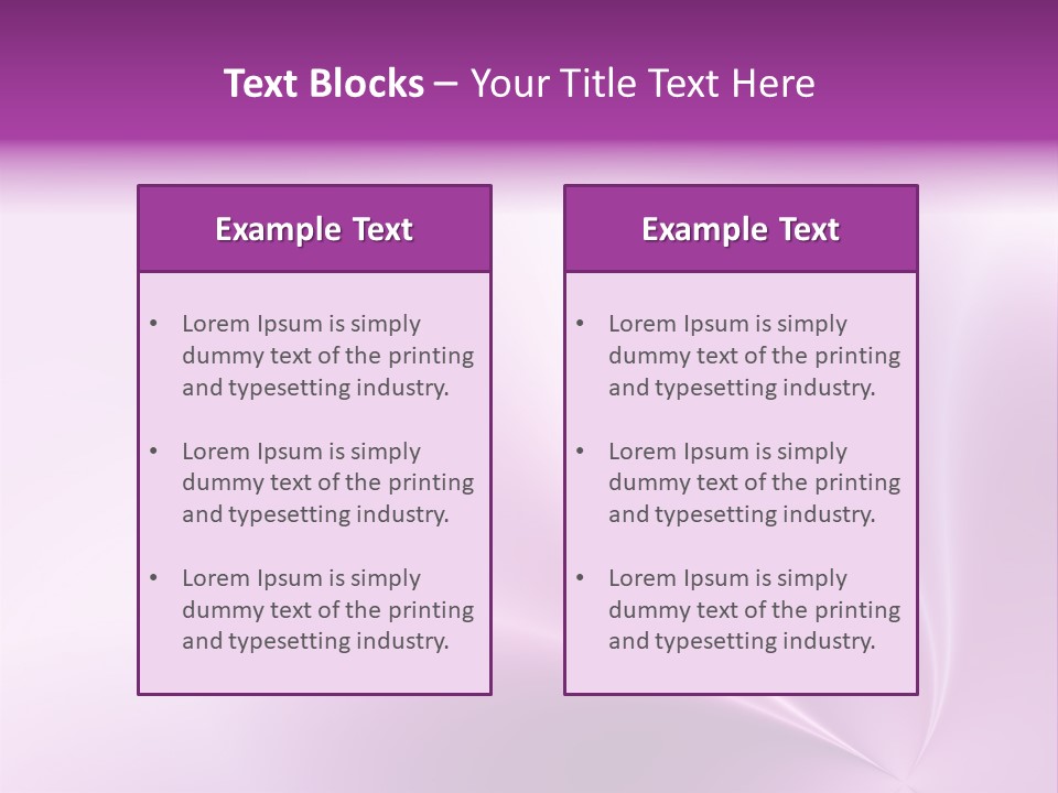 A Purple And White Background With The Words Name Of Presentation PowerPoint Template