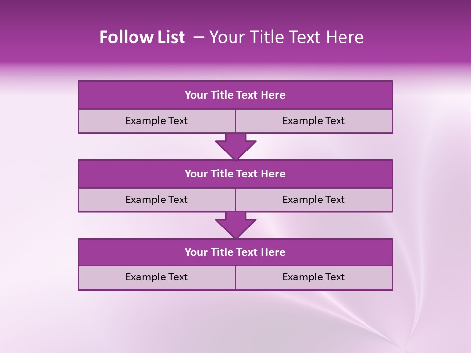 A Purple And White Background With The Words Name Of Presentation PowerPoint Template
