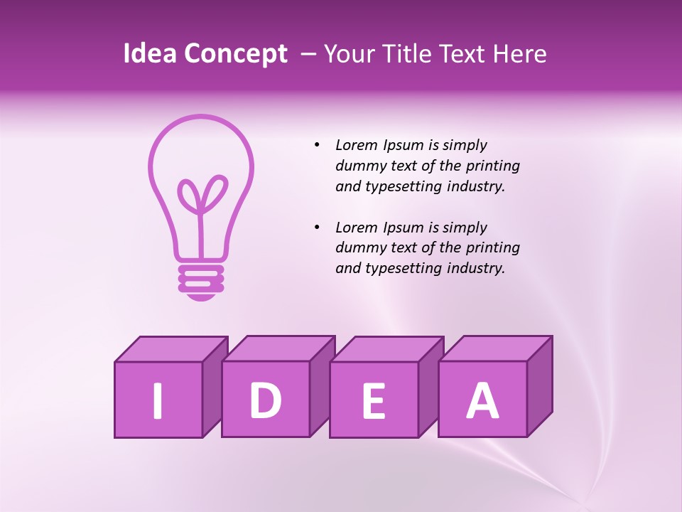 A Purple And White Background With The Words Name Of Presentation PowerPoint Template