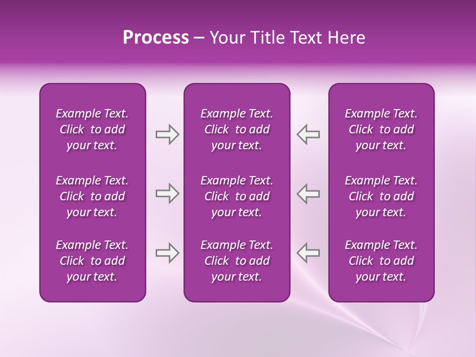 A Purple And White Background With The Words Name Of Presentation PowerPoint Template
