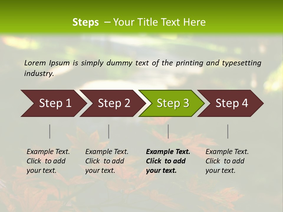Seattle Japanese Gardens PowerPoint Template