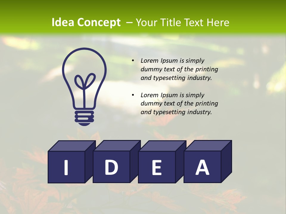 Seattle Japanese Gardens PowerPoint Template