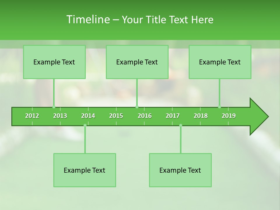 Ball For A Golf Flying To A Hole PowerPoint Template