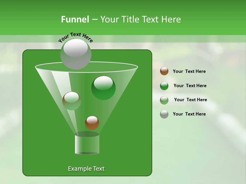 Ball For A Golf Flying To A Hole PowerPoint Template