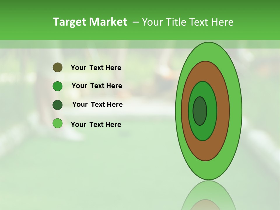 Ball For A Golf Flying To A Hole PowerPoint Template