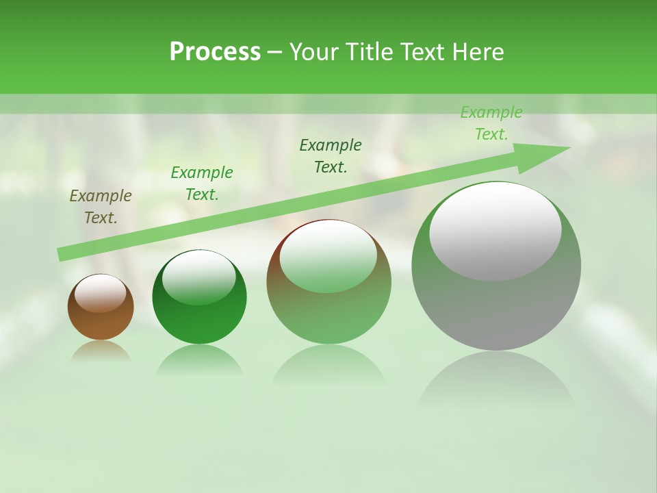 Ball For A Golf Flying To A Hole PowerPoint Template
