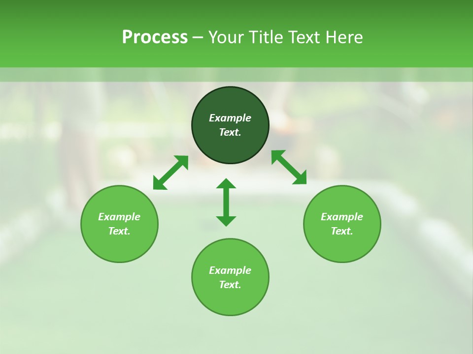 Ball For A Golf Flying To A Hole PowerPoint Template