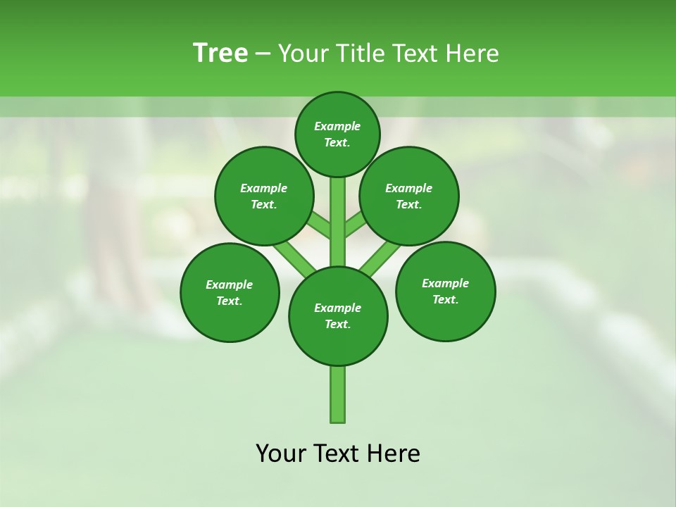 Ball For A Golf Flying To A Hole PowerPoint Template