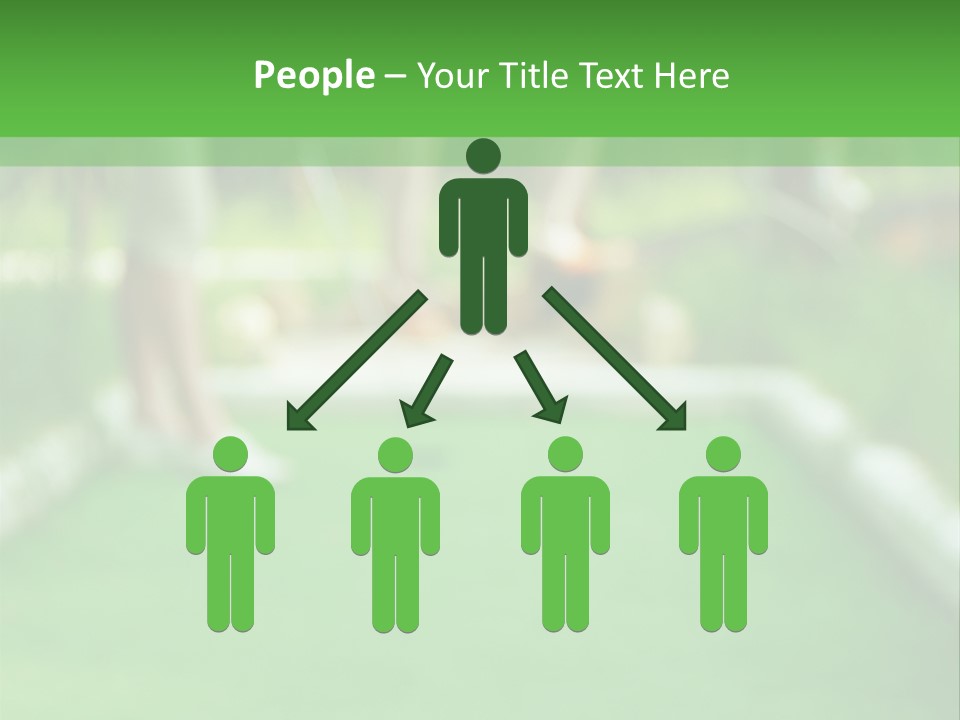 Ball For A Golf Flying To A Hole PowerPoint Template