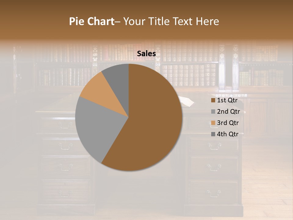 Old Library Or Studying Room PowerPoint Template