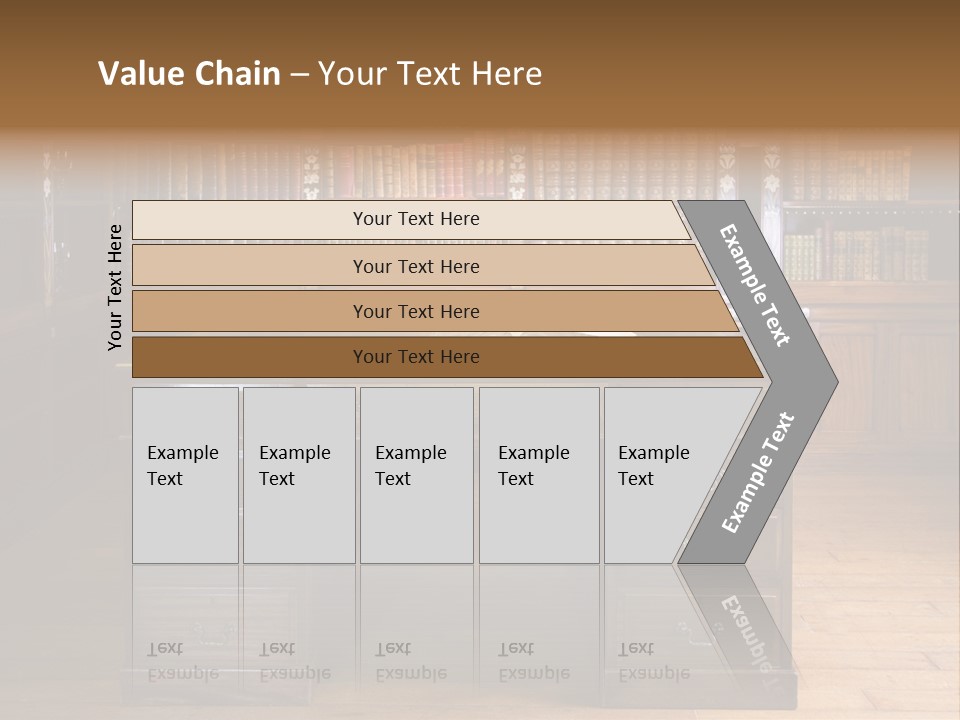 Old Library Or Studying Room PowerPoint Template