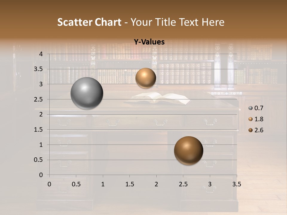 Old Library Or Studying Room PowerPoint Template