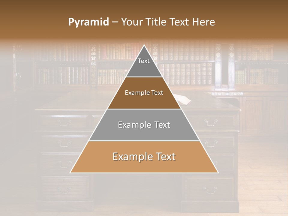 Old Library Or Studying Room PowerPoint Template