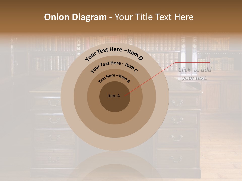 Old Library Or Studying Room PowerPoint Template