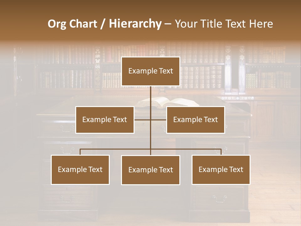 Old Library Or Studying Room PowerPoint Template