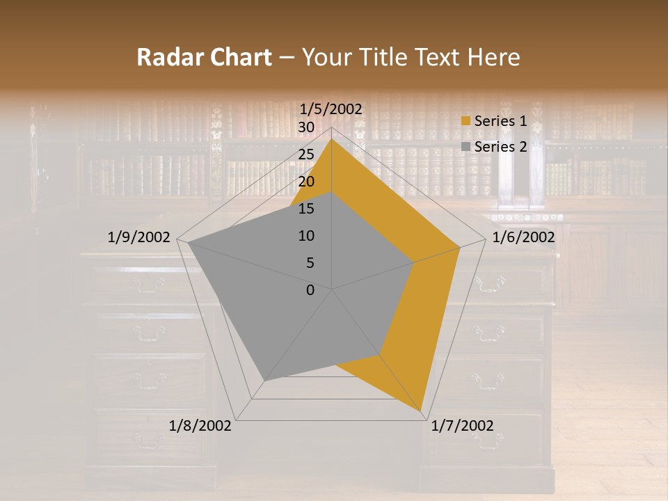 Old Library Or Studying Room PowerPoint Template