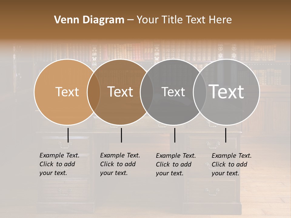 Old Library Or Studying Room PowerPoint Template
