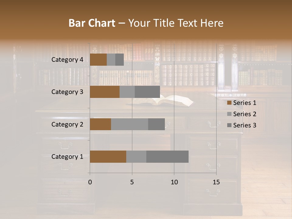 Old Library Or Studying Room PowerPoint Template