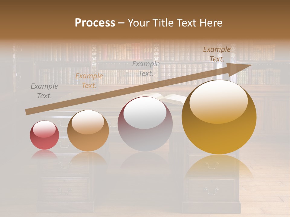 Old Library Or Studying Room PowerPoint Template