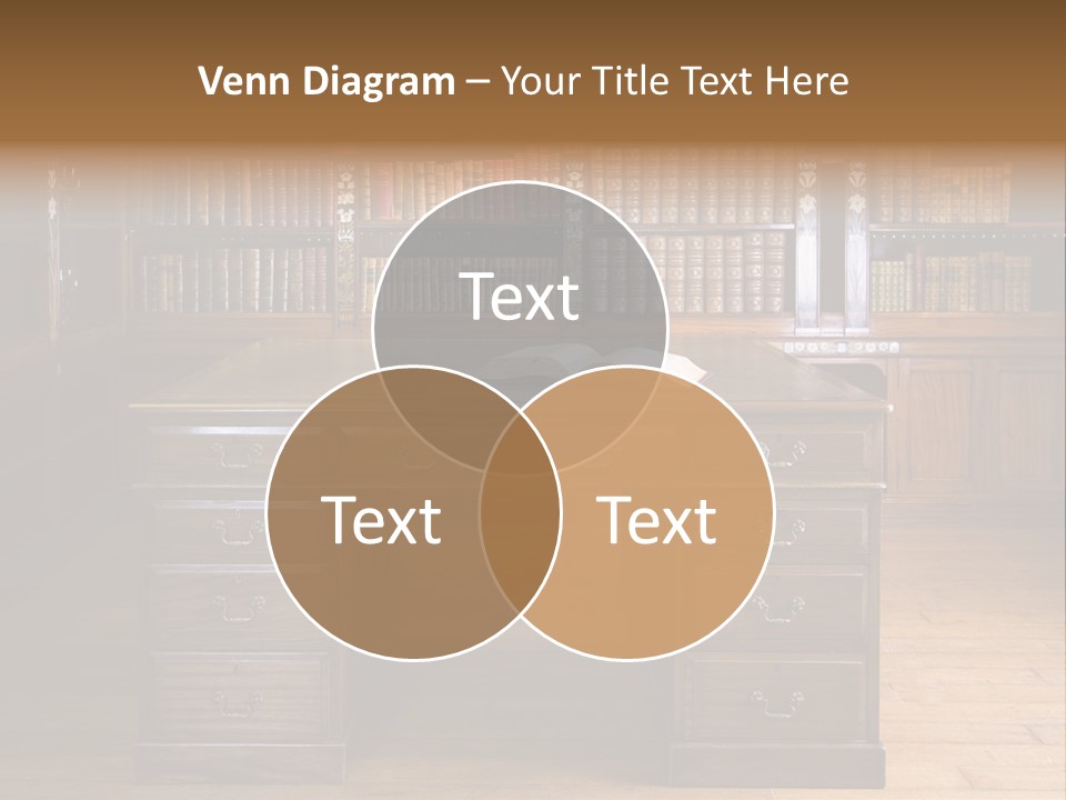 Old Library Or Studying Room PowerPoint Template