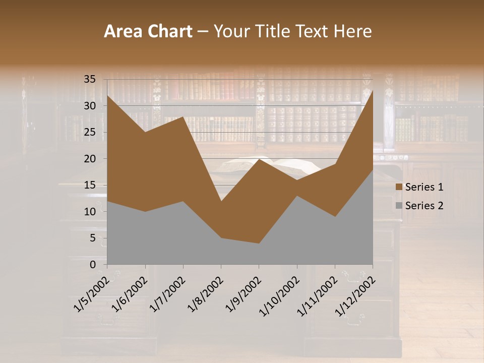 Old Library Or Studying Room PowerPoint Template