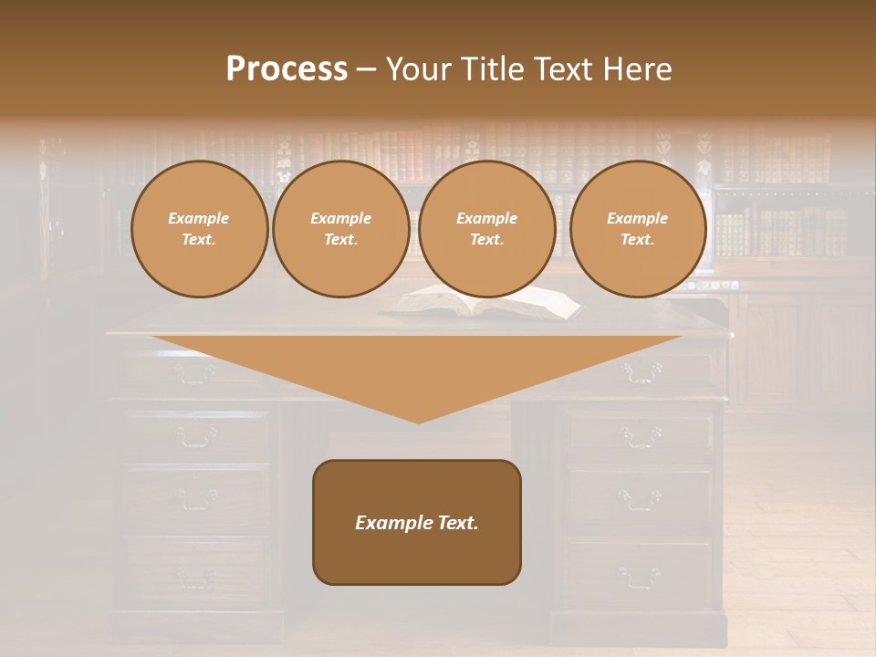 Old Library Or Studying Room PowerPoint Template