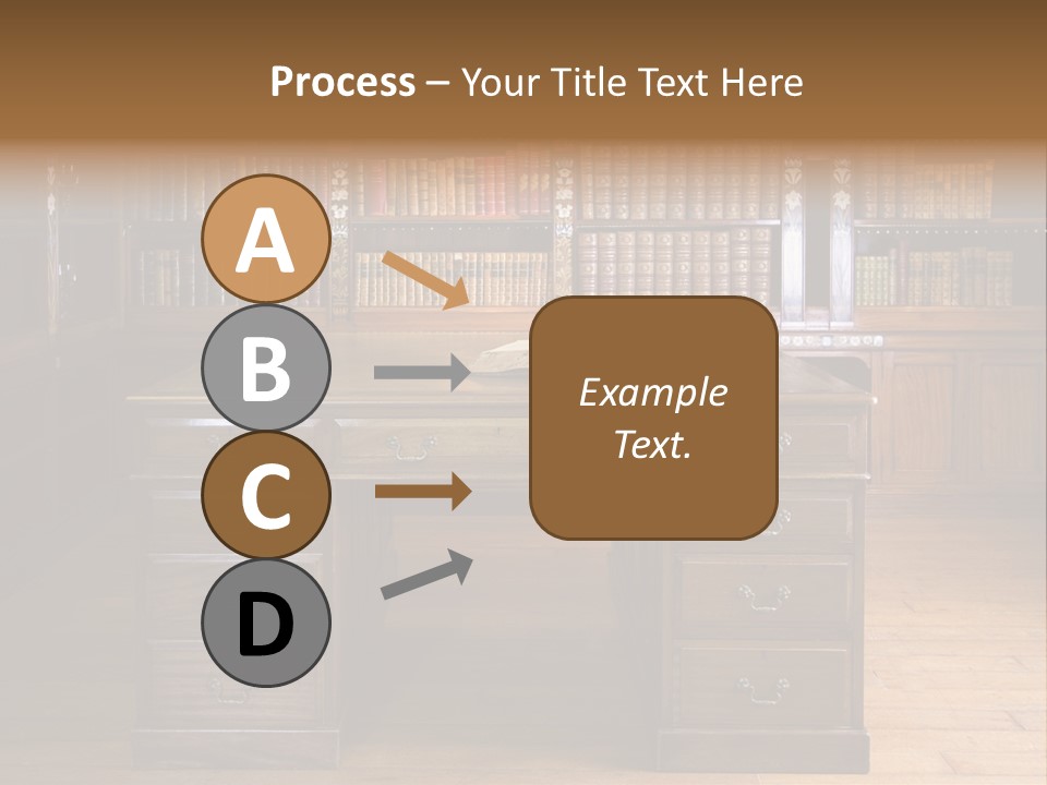Old Library Or Studying Room PowerPoint Template