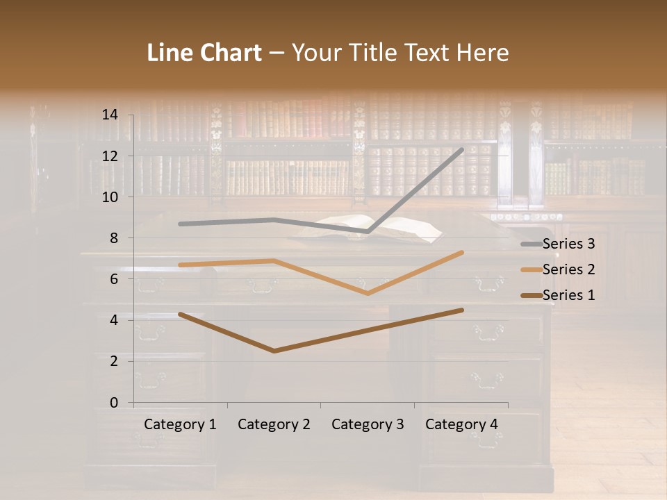 Old Library Or Studying Room PowerPoint Template