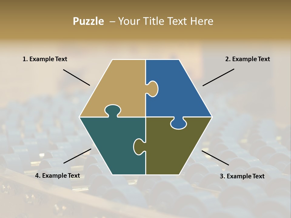 Rows Of Blue Plastic Chairs In A Factory PowerPoint Template