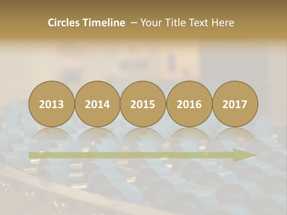 Rows Of Blue Plastic Chairs In A Factory PowerPoint Template