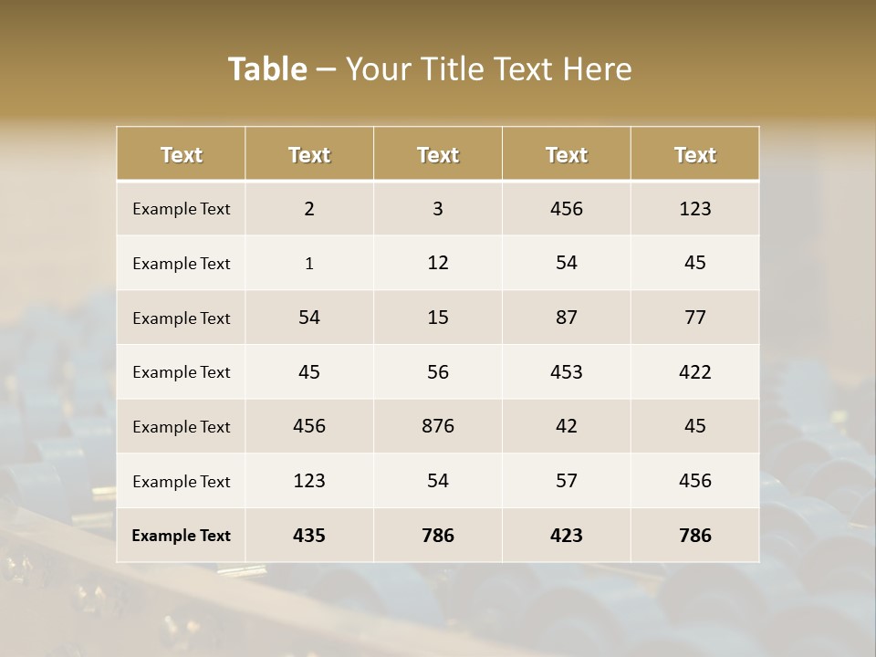 Rows Of Blue Plastic Chairs In A Factory PowerPoint Template