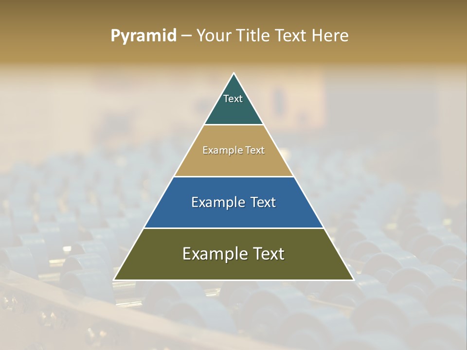 Rows Of Blue Plastic Chairs In A Factory PowerPoint Template