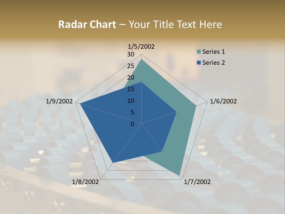 Rows Of Blue Plastic Chairs In A Factory PowerPoint Template