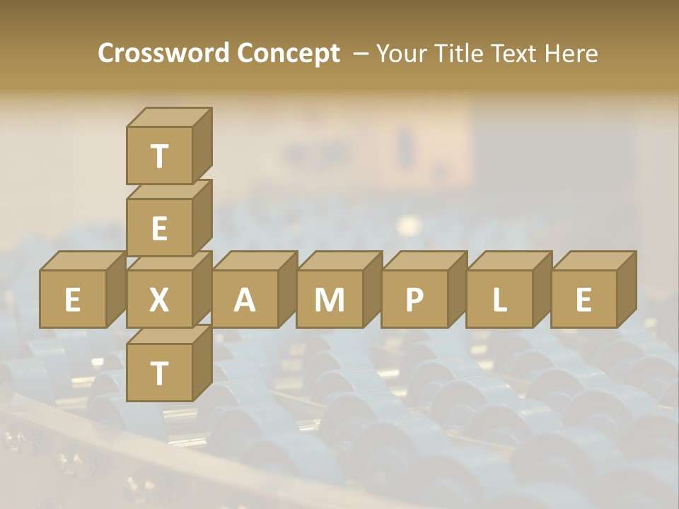Rows Of Blue Plastic Chairs In A Factory PowerPoint Template