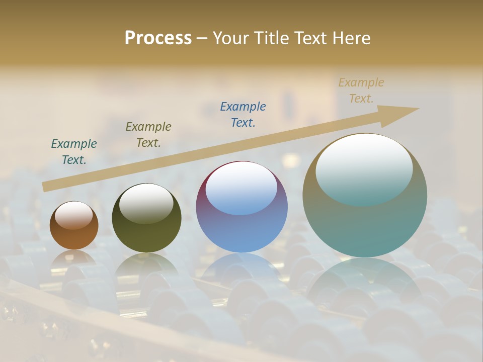 Rows Of Blue Plastic Chairs In A Factory PowerPoint Template