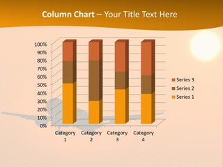 Aircraft Landing At Sunset PowerPoint Template