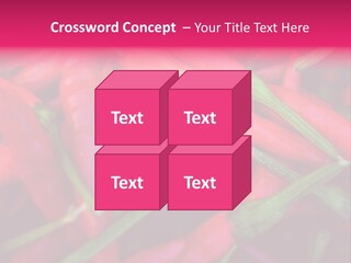 Red Peppers At Farmers Market PowerPoint Template