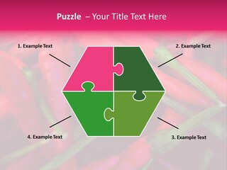 Red Peppers At Farmers Market PowerPoint Template