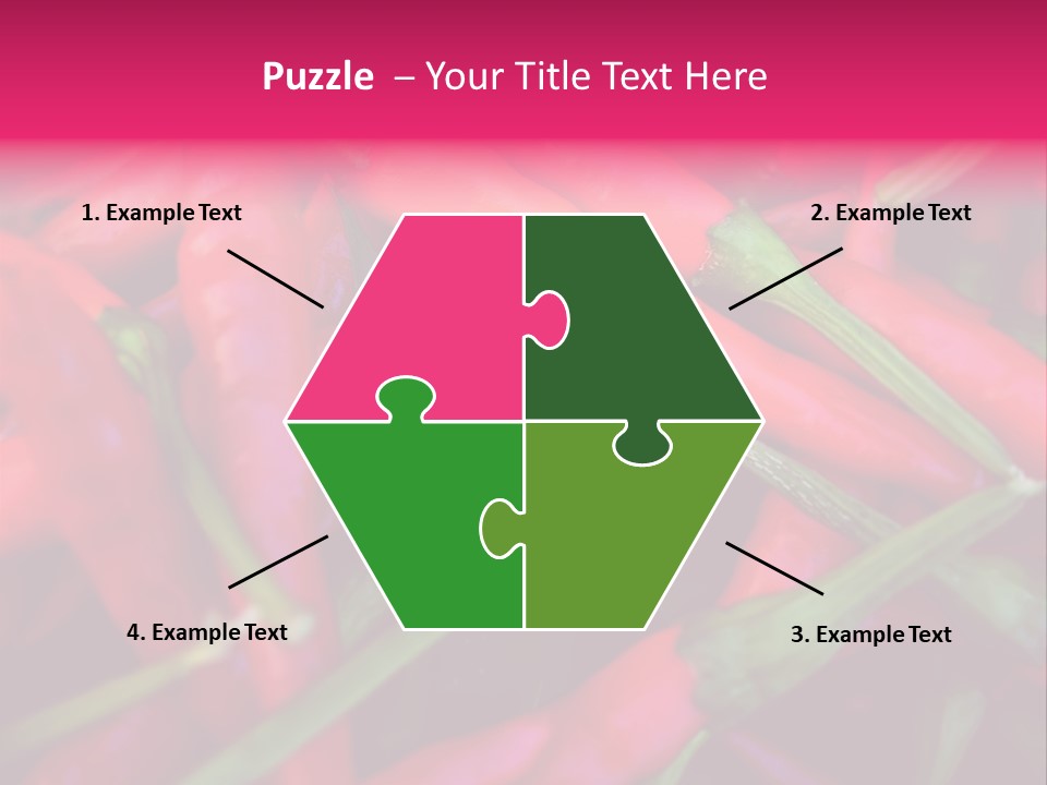 Red Peppers At Farmers Market PowerPoint Template