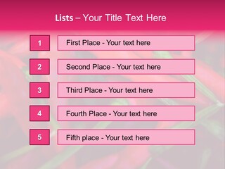 Red Peppers At Farmers Market PowerPoint Template