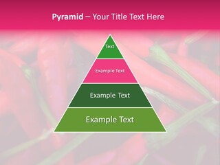 Red Peppers At Farmers Market PowerPoint Template