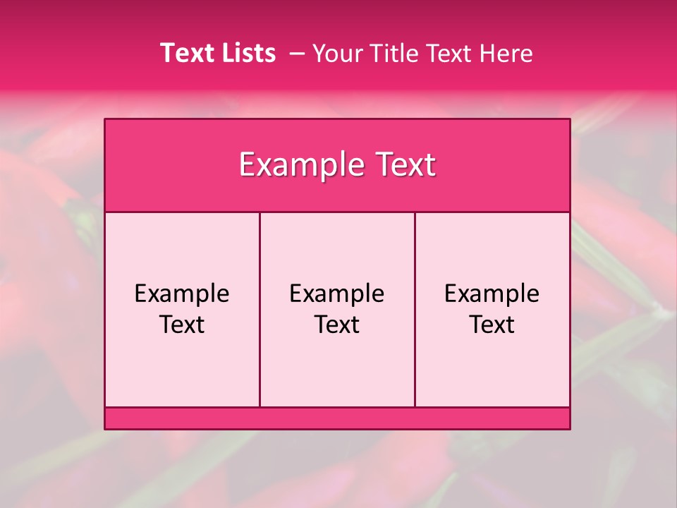 Red Peppers At Farmers Market PowerPoint Template