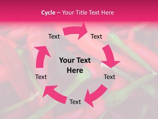 Red Peppers At Farmers Market PowerPoint Template