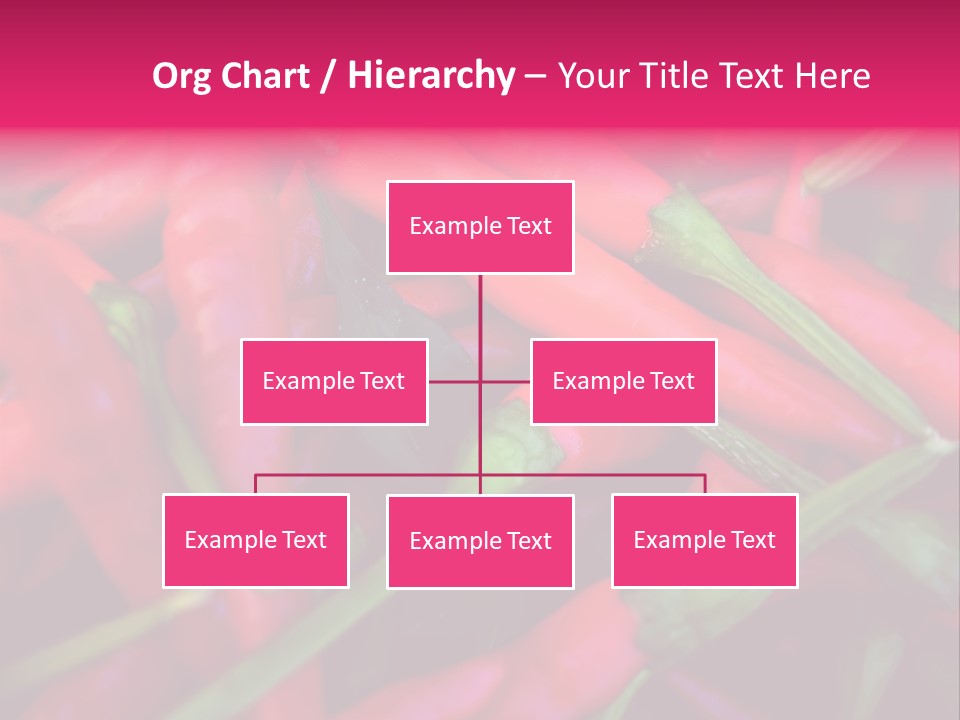 Red Peppers At Farmers Market PowerPoint Template