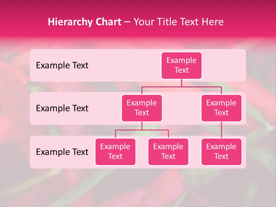 Red Peppers At Farmers Market PowerPoint Template